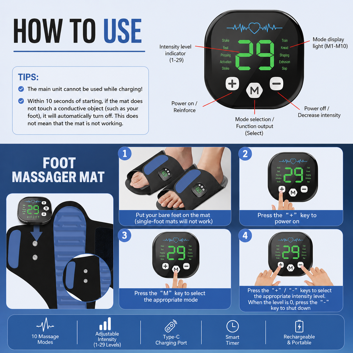 Pulse Relief™ EMS Foot & Body Recovery Massager