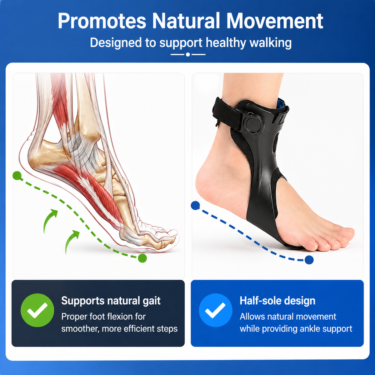 Adjustable AFO Drop Foot Brace